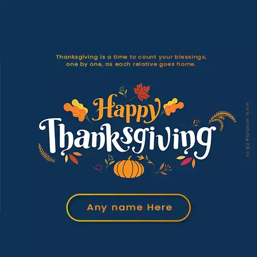 Advance Thanksgiving 2024 Wishes Images With Name