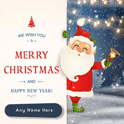 Advance Wishes For Santa Claus With Name