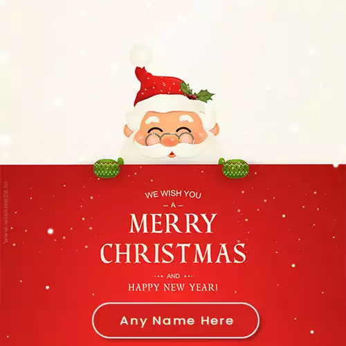 Wishing You Santa Claus 2024 With Name