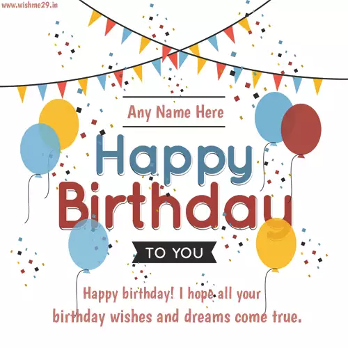 Happy Birthday Card Images With Name