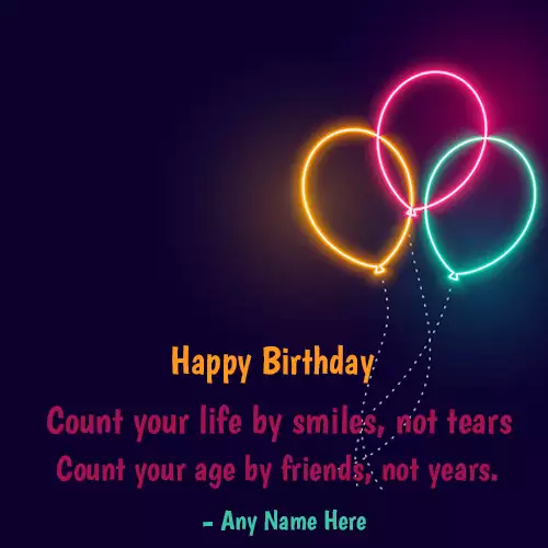 Online Birthday Card Maker With Your Name