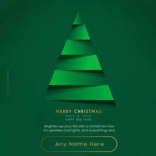 Christmas Tree Image Cartoon With Name