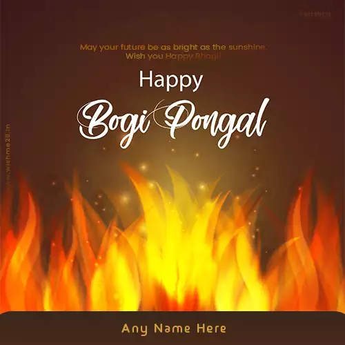 Happy Bhogi Pongal 2024 Images With Name And Picture Download