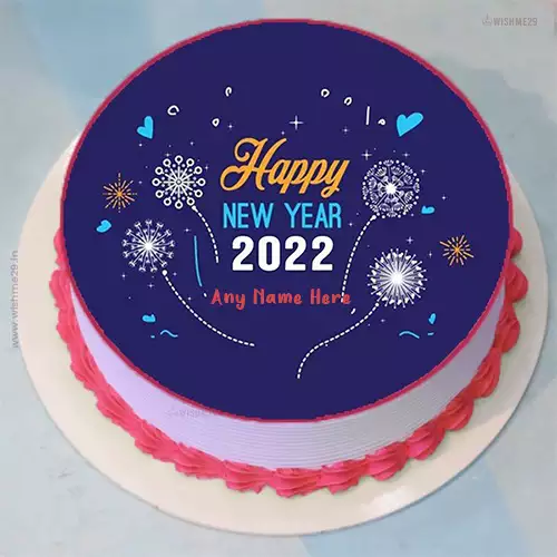 Happy New Year 2024 Cake With Name