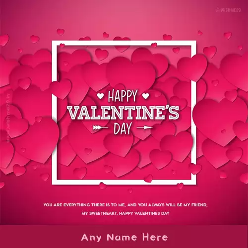 Happy Valentine Day 2024 Card For Girlfriend With Name