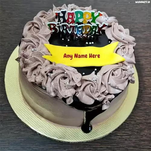 Chocolate Birthday Cake Images Download Name Edit