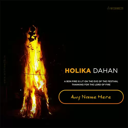 Happy Holi Dahan 2023 Images With Name And Photo Download