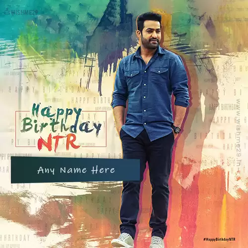 NTR Birthday Card With Name Edit
