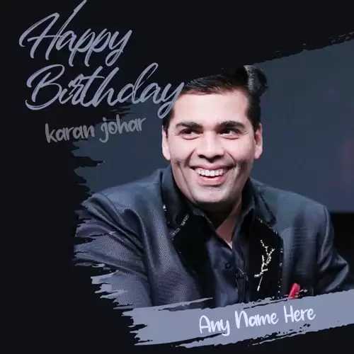 Karan Johar Birthday Card With Name Download