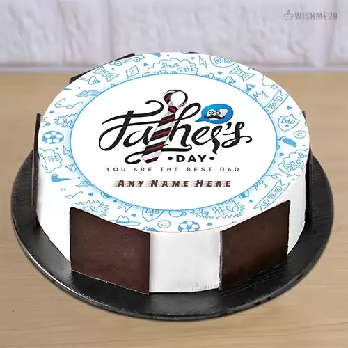 Happy Fathers Day Cake With Name