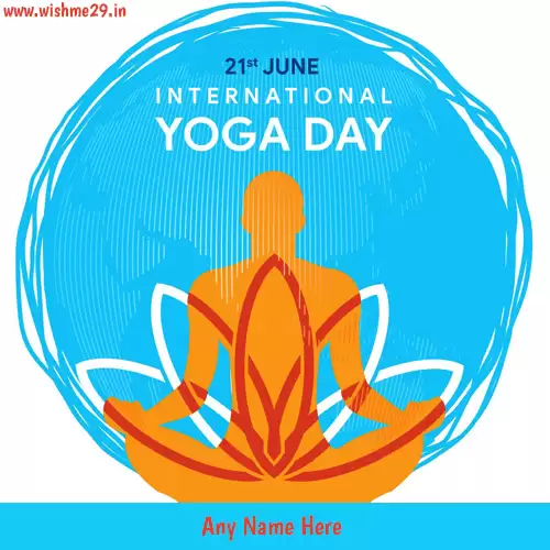 Write Name On Yoga Day 2024 Pics Download