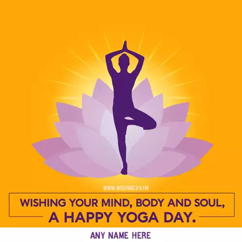 Yoga Day Images 2024 With Name And Photo Download
