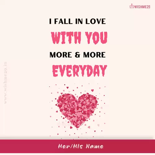 Create Name On Beautiful Love Quotes Card