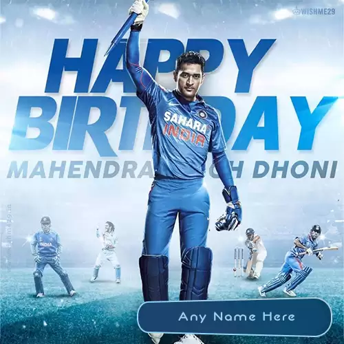 Ms Dhoni Birthday Wishes Images With Name And Photo Download
