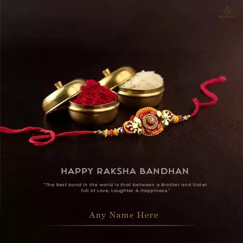 Free Raksha Bandhan And Rakhi 2024 Greeting Card With Name Edit