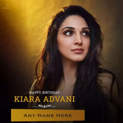Create Your Name On Kiara Advani Birthday Pics