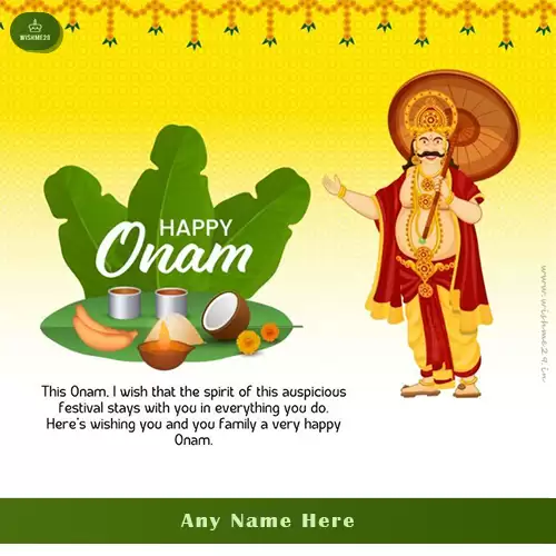 Happy Onam Festival 2024 Pic With Name Edit