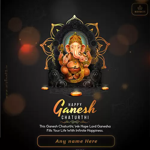 Ganesh Chaturthi Card Edit Name Picture