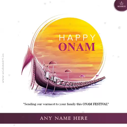 Happy Onam Image Write Name And Photo