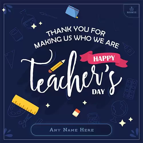 Wish You Happy Teacher Day Images With Name