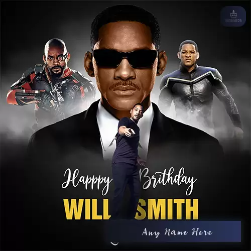 Will Smith Birthday Wishes Photo With Name Edit
