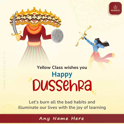 Happy Dasara Wishes 2024 With Name And Photo Edit