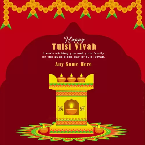 Happy Tulsi Vivah And Dev Diwali Edit Name Download