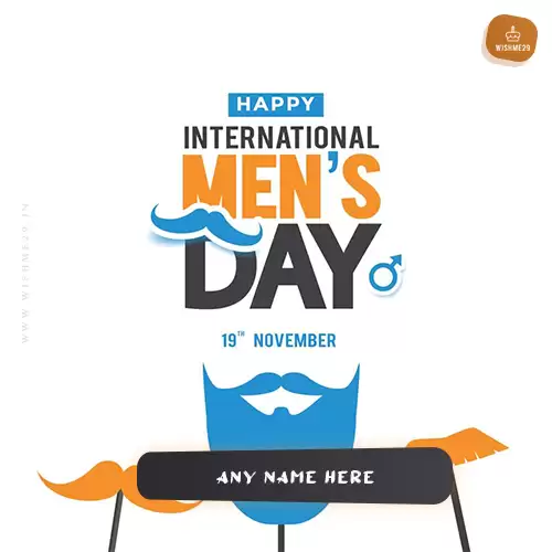 Create Your Name On A Happy International Men's Day 2024 WhatsApp Status