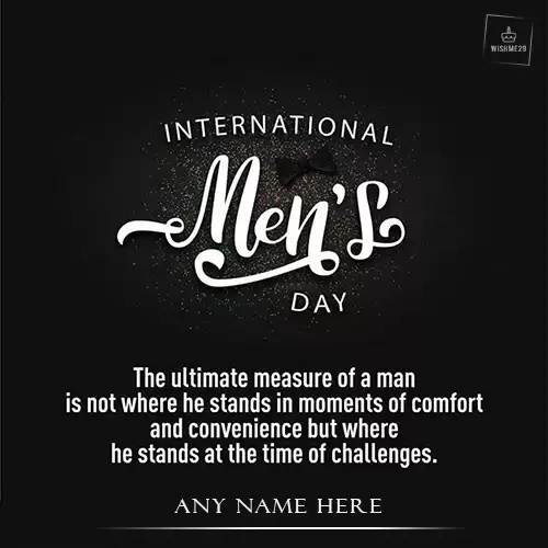 Write Name On International Men's Day 2024 Messages Quotes For Your Husband