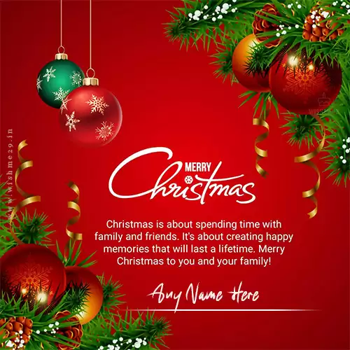 Write Name On Merry Christmas Images For Employees