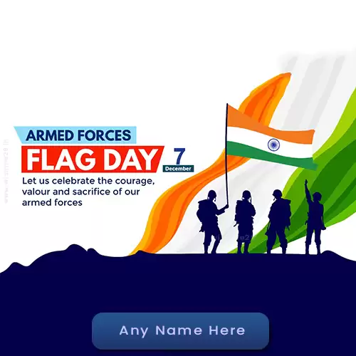 Indian Armed Forces Flag Day 2024 Quote With Name