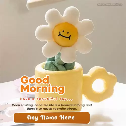 Good Morning Flowers Images Quotes With Name