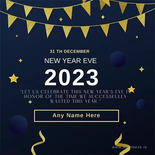 Happy New Year Eve 2025 Wishes Card Images With Name