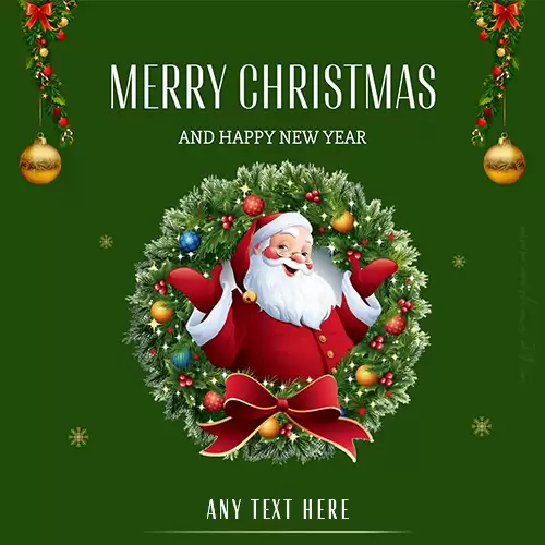 Christmas Santa Claus 2024 Pictures With Your Name Edit