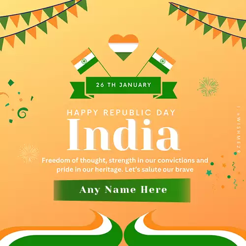 Republic Day 26 January 2024 Wishes Images Download With Name