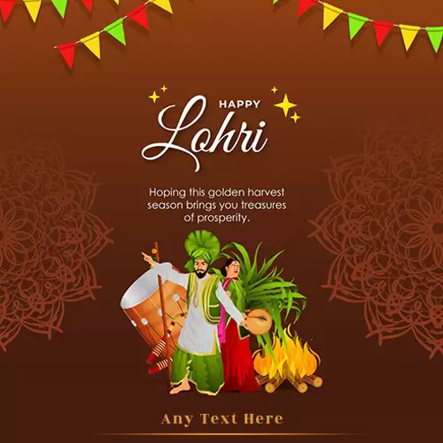 Happy Lohri 2024 Greetings Cards With Names And Pics