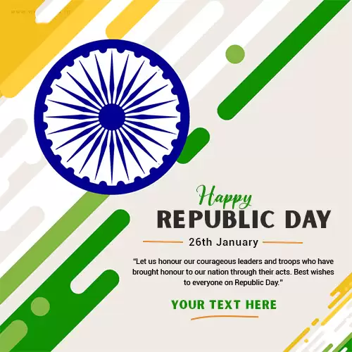 Create Your On 26 January Republic Day 2024 Card Image