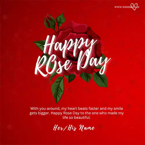 Happy Rose Day 2024 Wishes English Message With Name Images