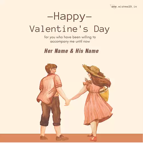 Valentine's Day 2024 Card With Personalized Name