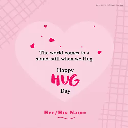 Personalized Hug Day 2024 Greetings With Name