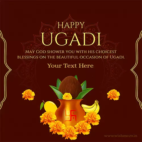 Happy Gudi Padwa Ugadi 2024 Wishes Quotes Images With Name Edit