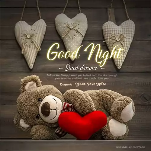 Write Name On Good Night Images With Love Couple Download