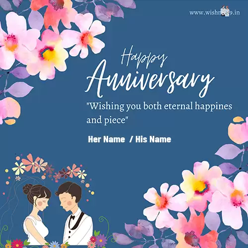 Make Anniversary Card With Your Own Name Download