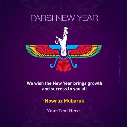 Parsi New Year 2024 Wishes Greetings Images With Name