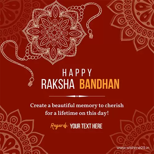 Write Name On Raksha Bandhan Rakhi 2024 Wishes Cartoon Images For Brother