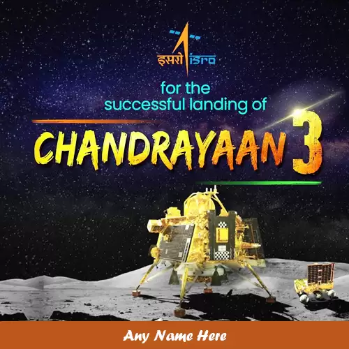 Congratulations Isro Chandrayaan 3 Whatsapp Status Images With Name