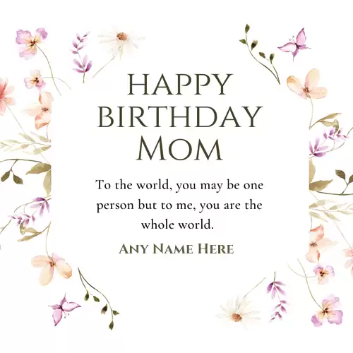 Happy Birthday Mom Wishes Images With Name Pics Download