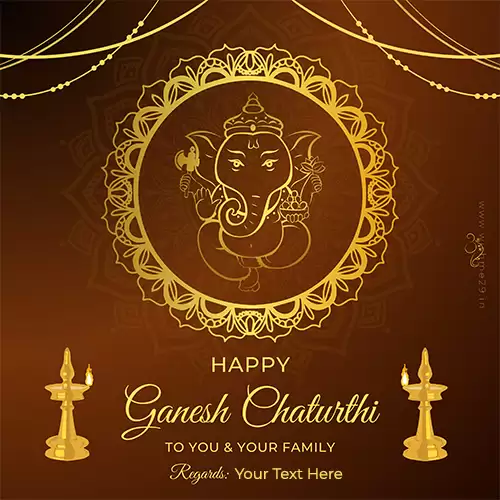 Write Name On Ganesh Chaturthi 2024 Wishes In English Images With Quotes