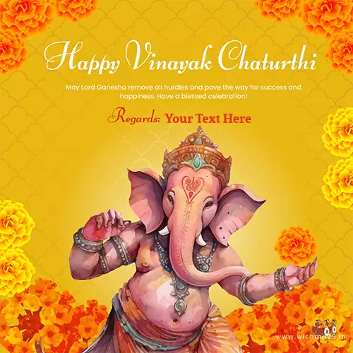 Write Name On Ganesh Chaturthi/vinayaka Chaturthi 2024