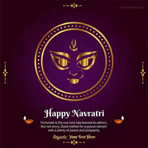 Happy Navratri 2024 Wishes Maa Durga Images For Whatsapp Dp With Name
